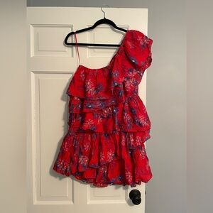 Red Ruffled Dress
